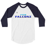 Utah Falconz 3/4 sleeve raglan shirt