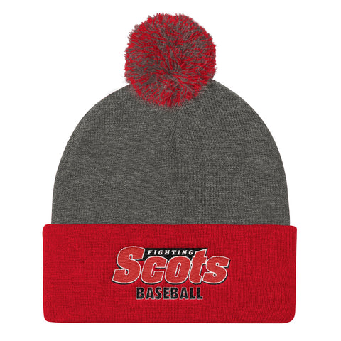 Fighting Scots Baseball Pom Pom Knit Cap