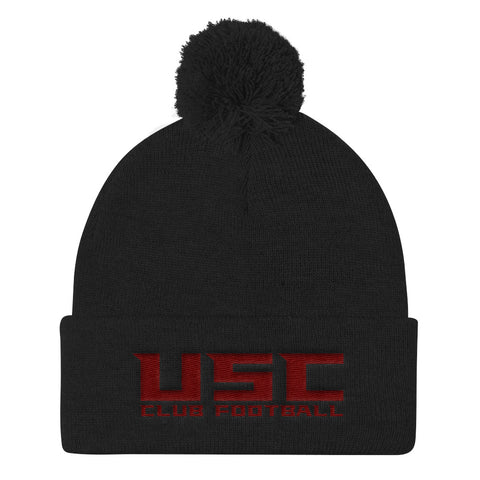 USC Club Football Pom Pom Knit Cap