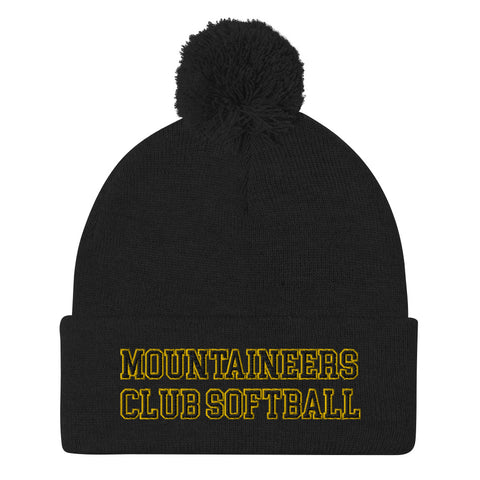 Mountaineers Club Softball Pom-Pom Beanie