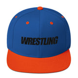 Black Wrestling Wool Blend Snapback