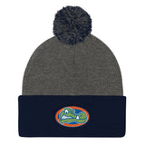 Green Gators Pom Pom Knit Cap