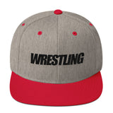 Black Wrestling Wool Blend Snapback