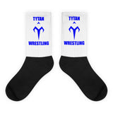 Blue Tytan Wrestling Black foot socks