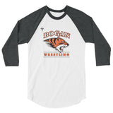 Bogan Wrestling 3/4 sleeve raglan shirt