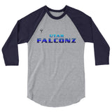 Utah Falconz 3/4 sleeve raglan shirt