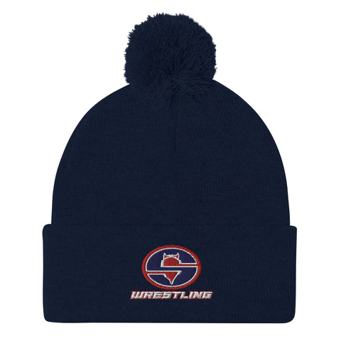 Springville Wrestling Pom-Pom Beanie