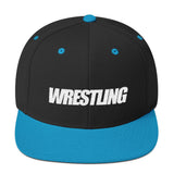 White Wrestling Wool Blend Snapback