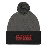 San Juan Football Pom-Pom Beanie
