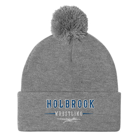 Holbrook Wrestling Pom-Pom Beanie