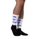 Blue Tytan Wrestling Black foot socks