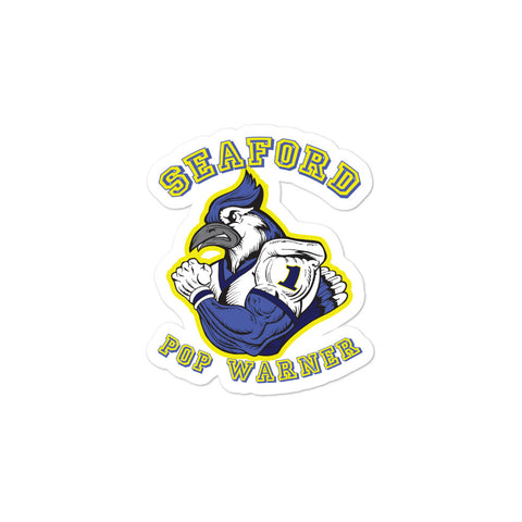 Seaford Pop Warner Bubble-free stickers