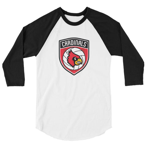 Louisville Volleyball 3/4 sleeve raglan shirt
