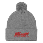 San Juan Football Pom-Pom Beanie