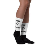 Black Tytan Wrestling Black foot socks