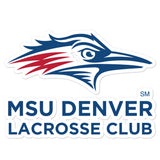 MSU Denver Lacrosse Club Bubble-free stickers