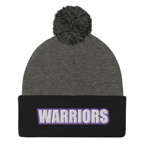 WSU Club Volleyball Pom-Pom Beanie