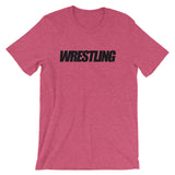 Black Wrestling Unisex short sleeve t-shirt