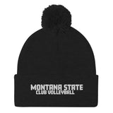 Montana State Club Volleyball Pom-Pom Beanie