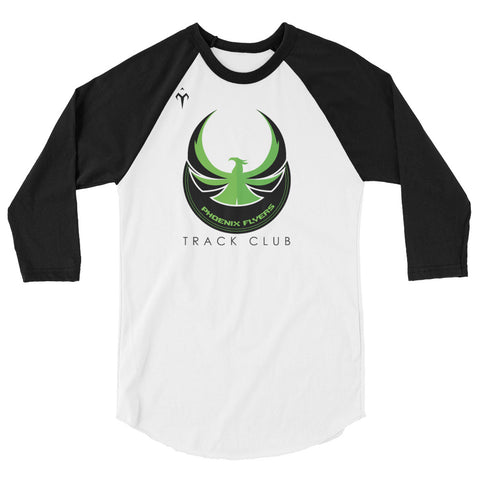 Phoenix Flyers Track Club 3/4 sleeve raglan shirt