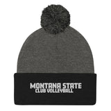 Montana State Club Volleyball Pom-Pom Beanie