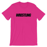 Black Wrestling Unisex short sleeve t-shirt