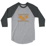 Tennessee Wrestling 3/4 sleeve raglan shirt