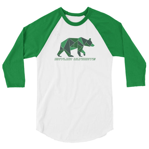 Baylor Ultimate 3/4 sleeve raglan shirt