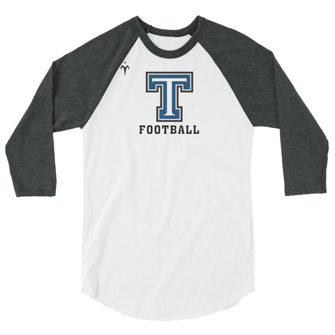 Tempe High School Football 3/4 sleeve raglan shirt