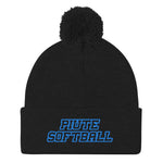 Piute Softball Pom-Pom Beanie