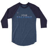 Utah Falconz 3/4 sleeve raglan shirt