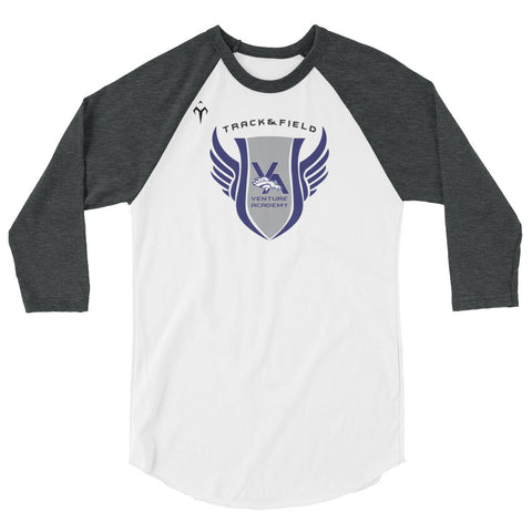 Venture Academy Track and Field 3/4 sleeve raglan shirt