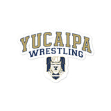 Yucaipa Wrestling Bubble-free stickers