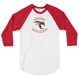 Wasp Soccer 3/4 sleeve raglan shirt