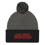 San Juan Wrestling Pom-Pom Beanie