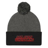 San Juan Wrestling Pom-Pom Beanie