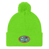 Green Gators Pom Pom Knit Cap