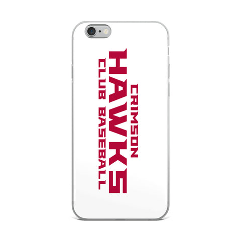 Crimson Hawks Club Baseball iPhone Case