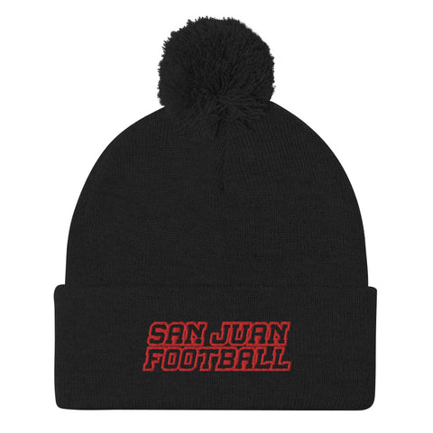 San Juan Football Pom-Pom Beanie