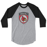 Louisville Volleyball 3/4 sleeve raglan shirt