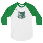 Green Canyon 3/4 sleeve raglan shirt