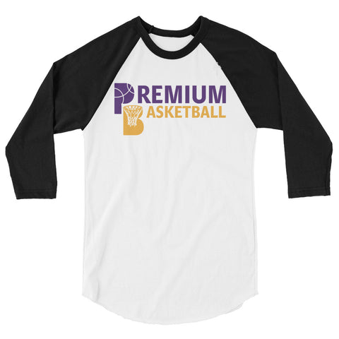 Premium Basketball 3/4 sleeve raglan shirt