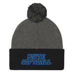 Piute Softball Pom-Pom Beanie