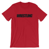 Black Wrestling Unisex short sleeve t-shirt