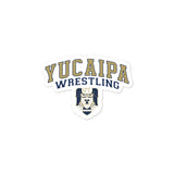 Yucaipa Wrestling Bubble-free stickers