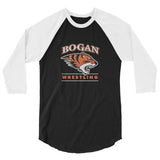 Bogan Wrestling 3/4 sleeve raglan shirt