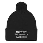 Midwest Warhawks Lacrosse Pom-Pom Beanie