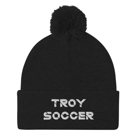 Troy Soccer Pom-Pom Beanie