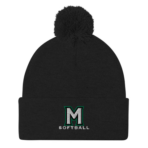 Miramonte Softball Pom-Pom Beanie