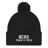 NCHS Track and Field Pom-Pom Beanie